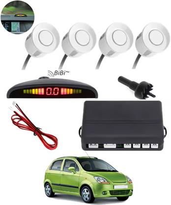 MATIES Universal Increased Safety For Passengers White Sensor Parking Sensor 248 4 Reverse White Sensor With Led Display ,Buzzer For SparkChevrolet2010 Parking Sensor