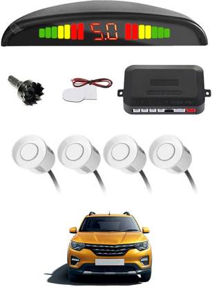 AYW Universal 4 White Reverse Parking Sensor With LED Display For Cars-277 4White Parking Sensor With LED Display Increased Safety For Car-277 Parking Sensor