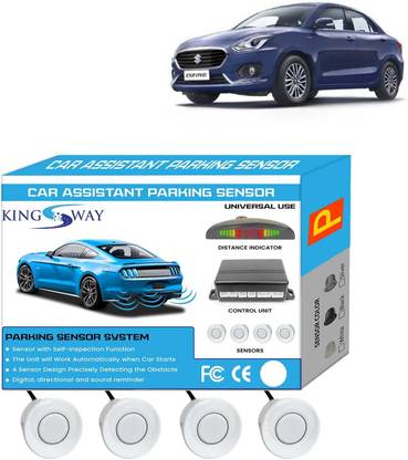 Kingsway White Reverse Parking Sensors for Swift Dzire 2017 to 2019 White Reverse Parking Sensors for Swift Dzire 2017 to 2019 Parking Sensor