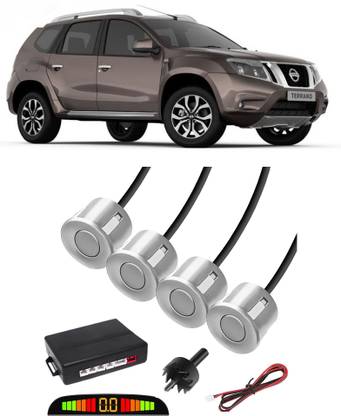 Voddmars VS454 Silver Car Reverse Parking Sensor with LED Display 4 Sensor V454 Parking Sensor