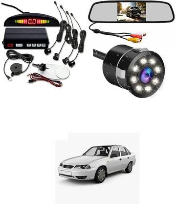 LOVMOTO Universal For Car Monitor with Reverse Parking Camera and Sensor For Ci-elo Reverse Assist Camera System
