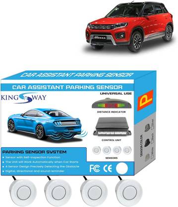 Kingsway White Reverse Parking Sensors for Vitara Brezza 2020 to 2022 White Reverse Parking Sensors for Vitara Brezza 2020 to 2022 Parking Sensor