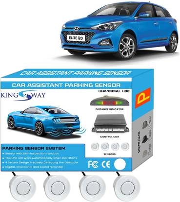 Kingsway White Reverse Parking Sensors for Elite I20 2018 to 2020 White Reverse Parking Sensors for Elite I20 2018 to 2020 Parking Sensor