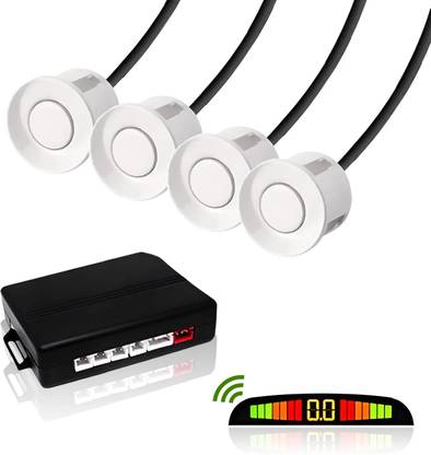 FABTEC Universal Car Parking Sensor with LED Display Object Detectors for Car Reverse Buzzer and Ultrasonic Reverse Parking Sensor