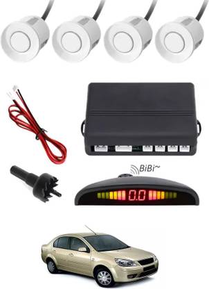 MATIES Increased Safety White Parking Sensor Alarm Security For Vehicle -087 Universal White Parking Sensor Security For Vehicle-87 Parking Sensor