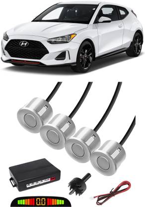 Voddmars VS205 Silver Car Reverse Parking Sensor with LED Display 4 Sensor V205 Parking Sensor