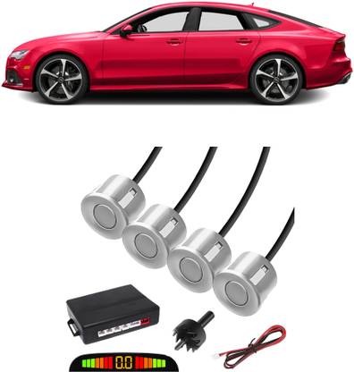 Ascension AB28 Silver Car Reverse Parking Sensor with LED Display 4 Sensor A28 Parking Sensor