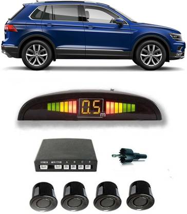 Voddmars VB616 Black Car Reverse Parking Sensor with LED Display 4 Sensor V616 Parking Sensor