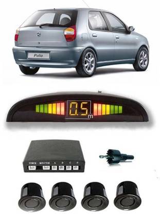 JazzBros PKNB1379 Black Car Reverse Parking Sensor with LED Display 4 Sensor PKNB1379 Parking Sensor