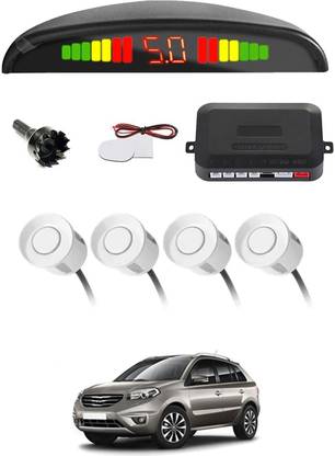 AYW Universal 4 White Reverse Parking Sensor With LED Display For Cars-165 4White Parking Sensor With LED Display Increased Safety For Car-165 Parking Sensor