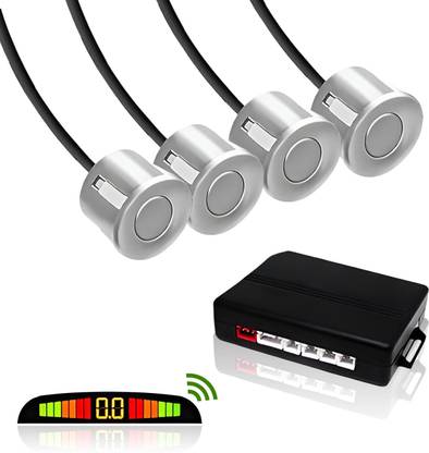 FABTEC Universal Car Parking Sensor with LED Display Object Detectors for Car Reverse Buzzer Parking Sensor