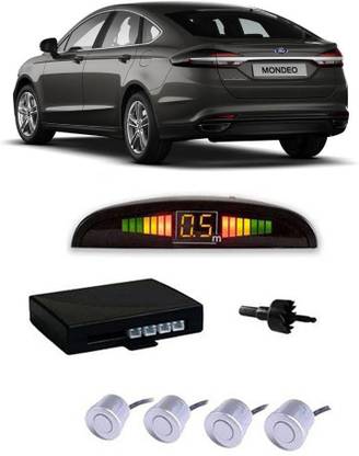 JazzBros JB140 Silver Car Reverse Parking Sensor with LED Display 4 Sensor J140 Parking Sensor