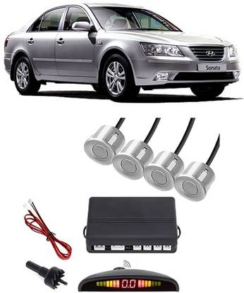 Everland EB201 Silver Car Reverse Parking Sensor with LED Display 4 Sensor E201 Parking Sensor