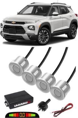 Voddmars EB94 White Car Reverse Parking Sensor with LED Display 4 Sensor A94 Parking Sensor