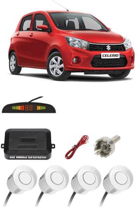 AutoTiger AB316 Silver Car Reverse Parking Sensor with LED Display 4 Sensor A316 Parking Sensor