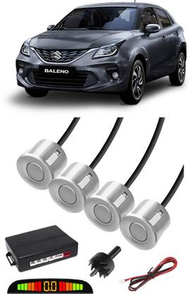 JazzBros JB294 White Car Reverse Parking Sensor with LEDDisplay 4 Sensor J294 Parking Sensor