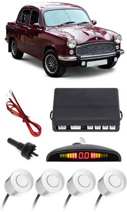 Gadzooks GS144 Silver Car Reverse Parking Sensor with LED Display 4 Sensor G144 Parking Sensor