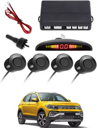zplus Universal 4 Black Reverse Parking Sensor With LED Display For Cars-261 Safety of Passengers/Car One Alarm Kit-1987 Parking Sensor