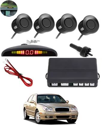 ABJD 4 Black Parking Sensors Compact Screen Distance Display with Sound Warning Reverse Assistance Increased Safety for passengers Universal-245 Parking Sensor