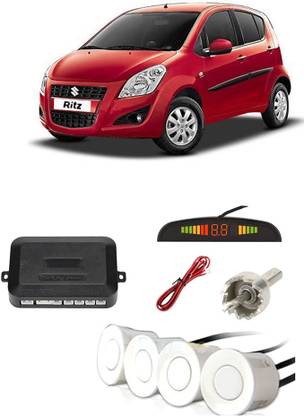 YUNEIK YB328 Silver Car Reverse Parking Sensor with LED Display 4 Sensor Y328 Parking Sensor