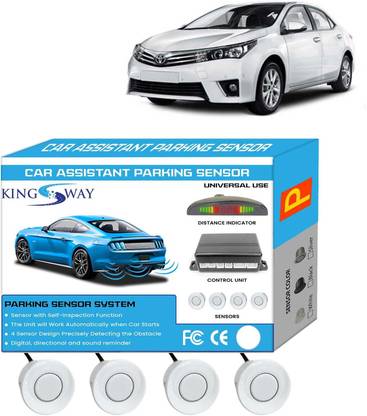 Kingsway White Reverse Parking Sensors for Corolla Altis 2013 to 2020 White Reverse Parking Sensors for Corolla Altis 2013 to 2020 Parking Sensor