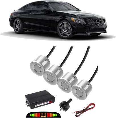 carempire VS369 Silver Car Reverse Parking Sensor with LED Display 4 Sensor V369 Parking Sensor