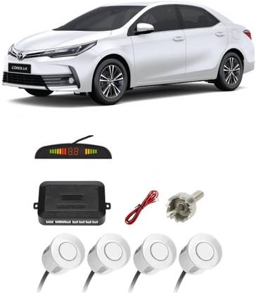 AutoTiger AB566 Silver Car Reverse Parking Sensor with LED Display 4 Sensor A566 Parking Sensor