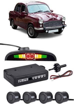 AutoTiger AB144 Black Car Reverse Parking Sensor with LED Display 4 Sensor A144 Parking Sensor