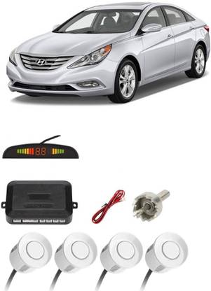 AutoTiger AB200 Silver Car Reverse Parking Sensor with LED Display 4 Sensor A200 Parking Sensor
