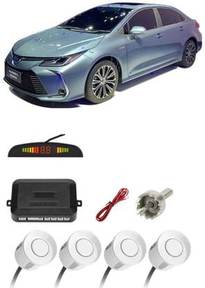 AutoTiger AB572 Silver Car Reverse Parking Sensor with LED Display 4 Sensor A572 Parking Sensor