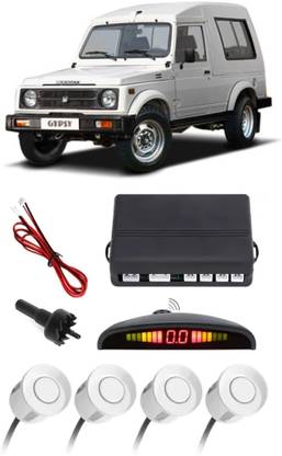 Gadzooks GS303 Silver Car Reverse Parking Sensor with LED Display 4 Sensor G303 Parking Sensor