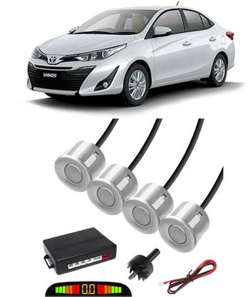 Voddmars EB602 White Car Reverse Parking Sensor with LED Display 4 Sensor A602 Parking Sensor