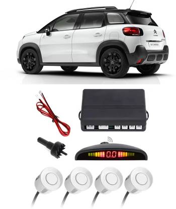 Gadzooks GS96 Silver Car Reverse Parking Sensor with LED Display 4 Sensor G96 Parking Sensor