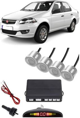 Everland EB119 Silver Car Reverse Parking Sensor with LED Display 4 Sensor E119 Parking Sensor