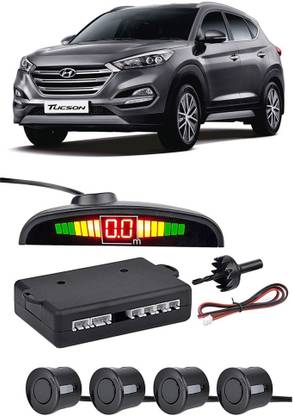 AutoTiger AB203 Black Car Reverse Parking Sensor with LED Display 4 Sensor A203 Parking Sensor