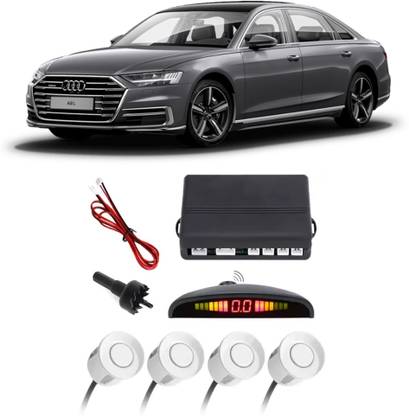 Gadzooks GS10 Silver Car Reverse Parking Sensor with LED Display 4 Sensor G10 Parking Sensor