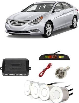 YUNEIK YB200 Silver Car Reverse Parking Sensor with LED Display 4 Sensor Y200 Parking Sensor
