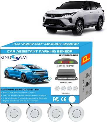 Kingsway White Reverse Parking Sensors for Fortuner 2021 Onwards White Reverse Parking Sensors for Fortuner 2021 Onwards Parking Sensor