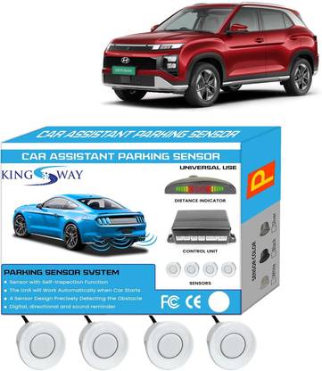 Kingsway White Reverse Parking Sensors for Creta Electric 2025 Onwards White Reverse Parking Sensors for Creta Electric 2025 Onwards Parking Sensor