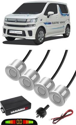 Voddmars EB350 White Car Reverse Parking Sensor with LED Display 4 Sensor A350 Parking Sensor