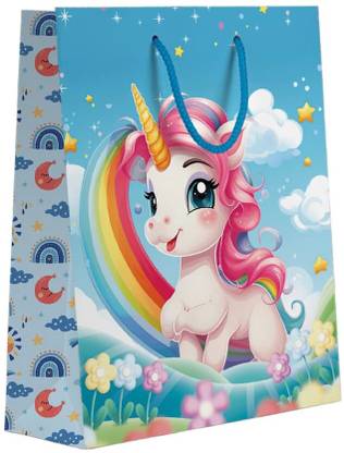 Gift N Greet GNG_101_Paper Gift Bags with Handles Paper Party Favor Bags for Kids Birthday Printed Party Bag