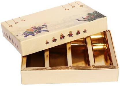 LINE 'N' CURVES Designer Sweets Packaging Box, Wedding Hamper Box Printed Party Box