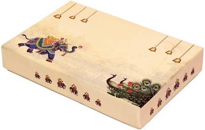 LINE 'N' CURVES Sweet Packaging Box, Snacks Packing Box, Wedding Hamper (500 GRAMS SIZE) SET OF 5 BOXES Printed Party Box