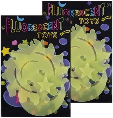 IHS Glow In The Dark Wall Decor Sticker ( Pack Of 2 )  Party Glow Ornament