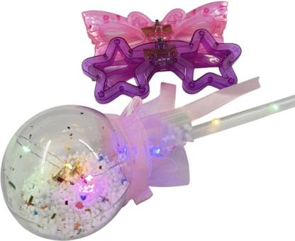 KPJN ENTERPRISES LED Flashing Light Stick Magic Wand with 2 Pcs Led Light Goggles  Party Glow Ornament