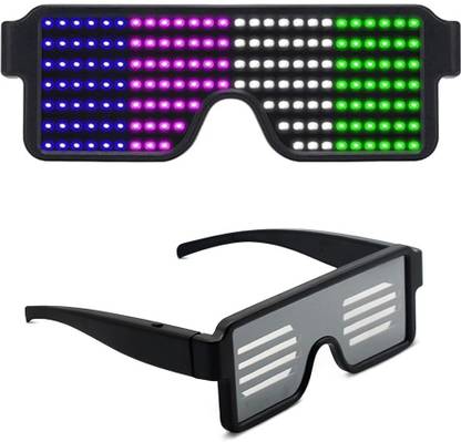 ZITRONIX Ultimate Party Fun LED Glasses with Multi-Color Lighting Modes for All  Party Glow Ornament
