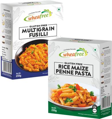 wheafree Gluten Free Multigrain Fusilli (250g)& Rice Maize Penne Pasta(250g) | No Maida Penne, Fusilli Pasta