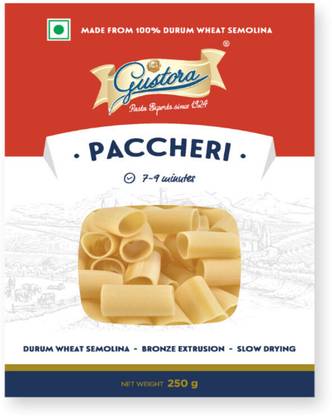 Gustora Durum Wheat Semolina Paccheri Penne Pasta