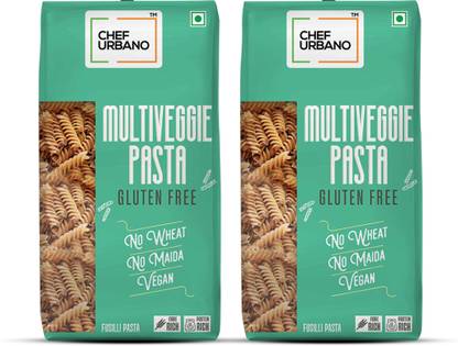 Chef Urbano Multi Veggie Fusilli Pasta 250g Pack of 2 Fusilli Pasta