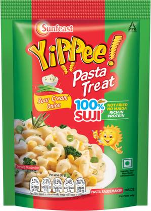 Sunfeast YiPPee! 100% Suji Sour Cream Onion Treat Pasta